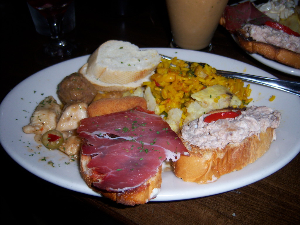 Tapa sampler at España Bar de Tapas