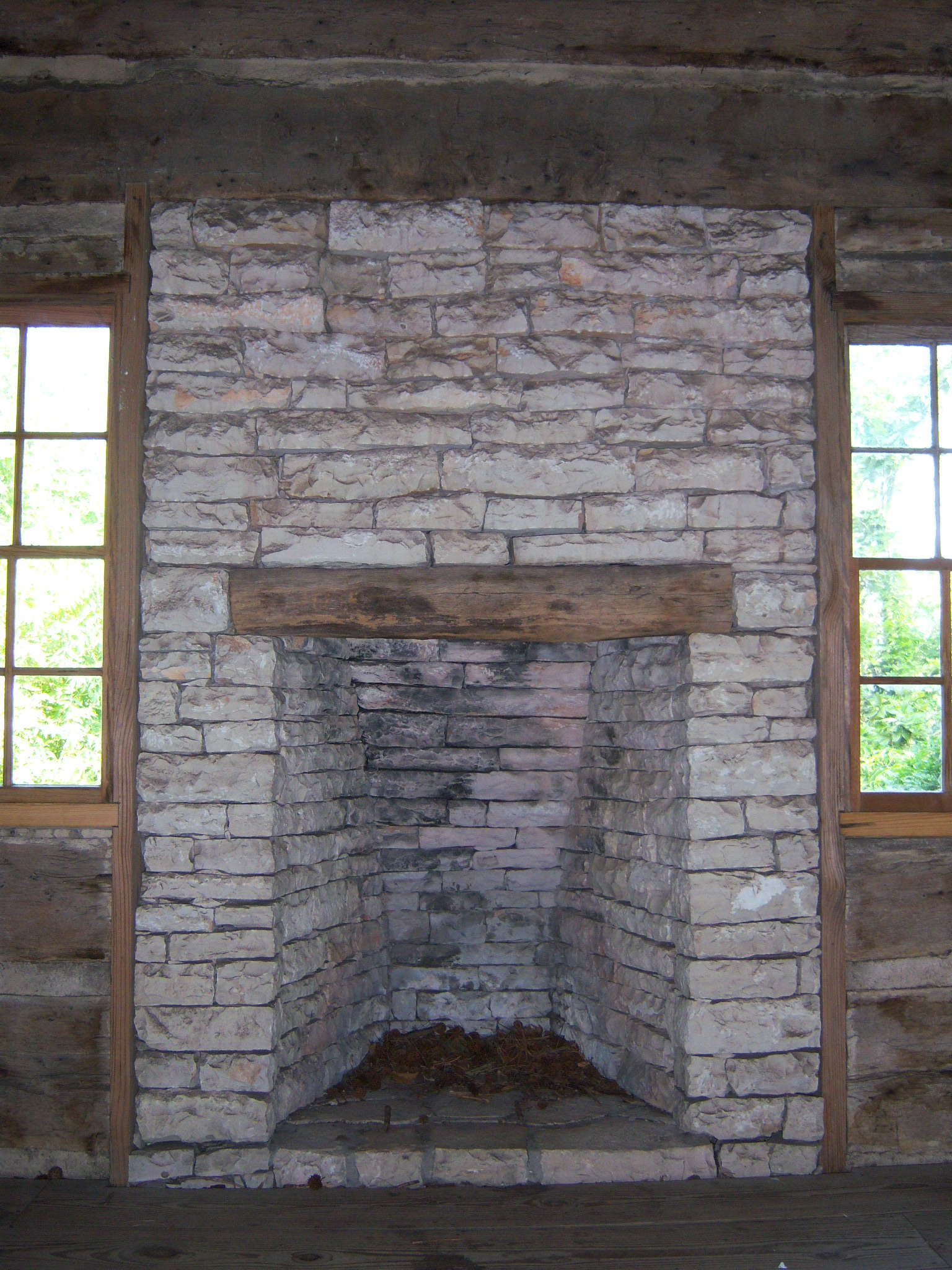 East Texas Cabin Fireplace