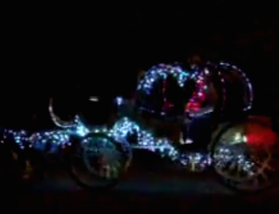 Photo of illuminated carriage ride in downtown San Antonio.