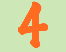 Image of the numeral four.