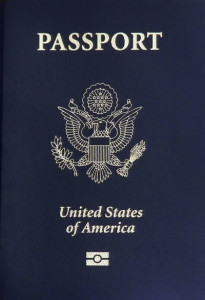 Photo of a USA passport.
