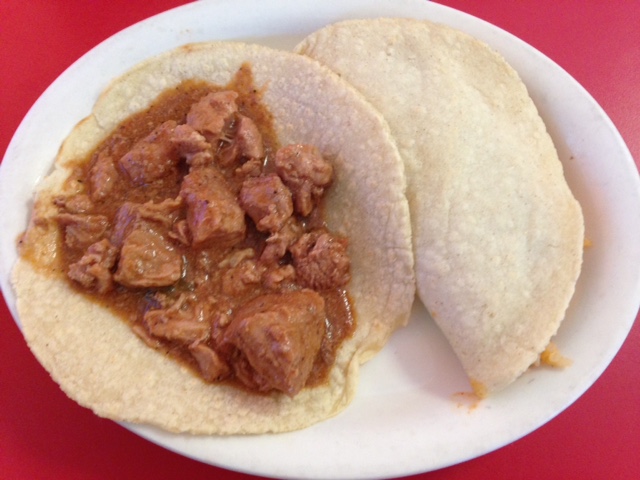 Photo of carne guisada at the Blanco Cafe.