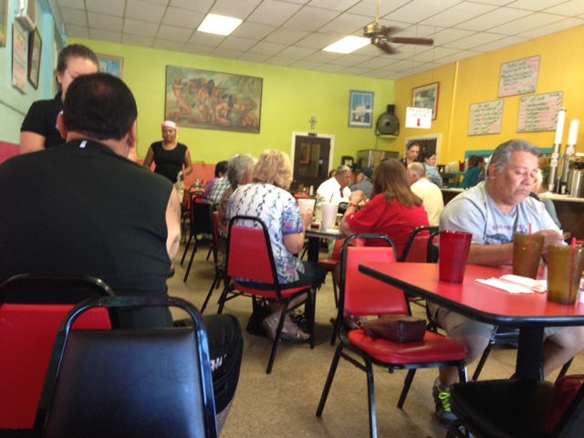 Photo of an interior view of the Blanco Cafe.