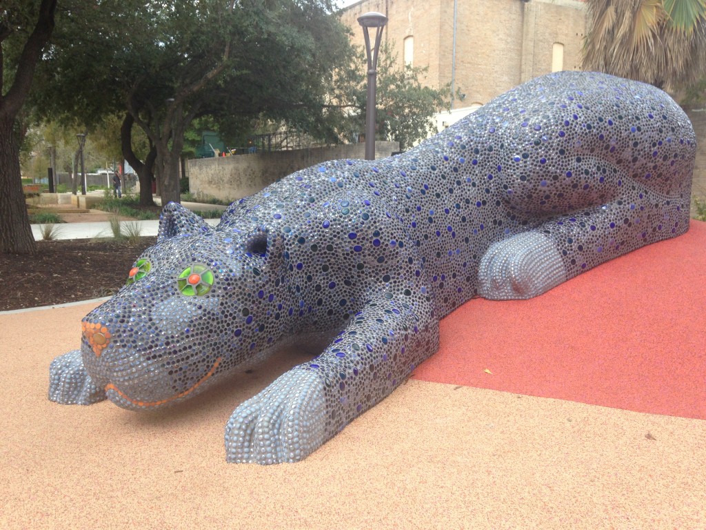 Photo of PanteraAzul by Oscar Alvarado at Yanaguana Garden.