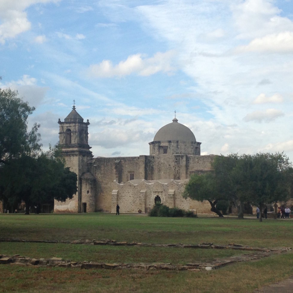 Photo of Mission San Jose, one of five colonial missions in San Antonio, Texas, that have been designated a UNESCO World Heritage Site.