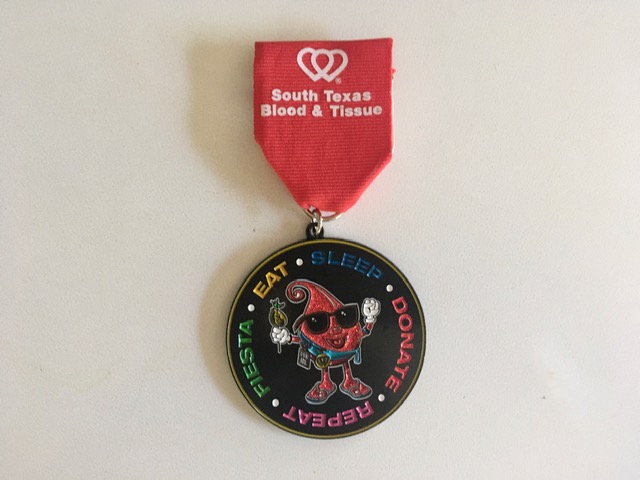 South Texas Blood & Tissue Fiesta medal